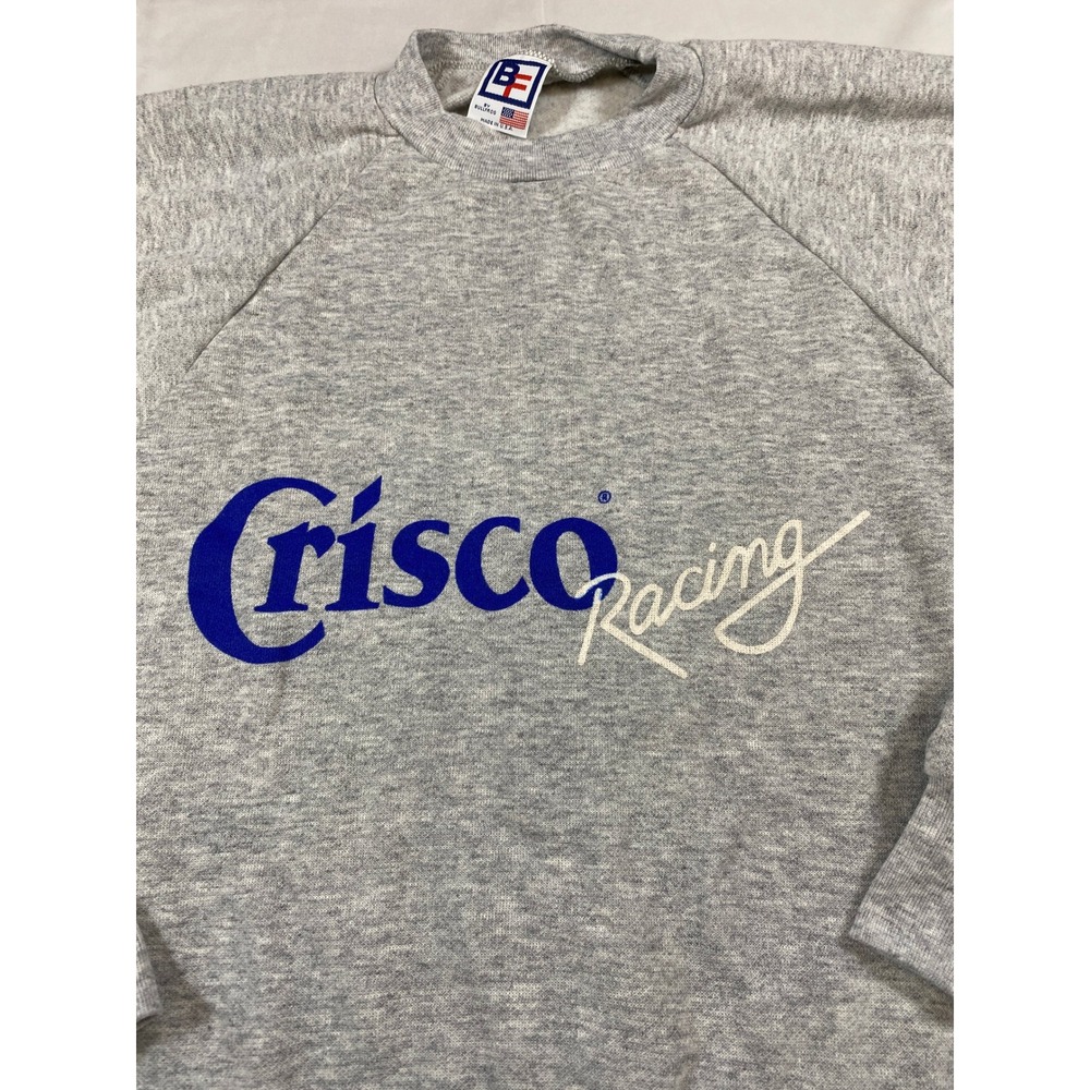 Vintage‎ 90s Crisco Racing Bullfrog Racing Team Sweatshirt Gray XL Made in USA
